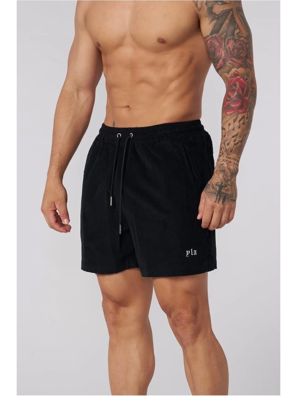 YoungLA Corduroy Lounge Shorts Men’s Large Black Relaxed Streetwear